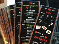 Laminated Menus  Design, print and laminate drink menus